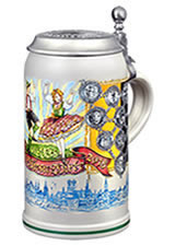 Oktoberfestkrug der Wiesnwirte - Wirtekrug mit Zinndeckel