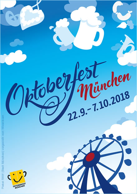 Wiesnplakat - Das neue Motiv für Souvenirs und Krüge